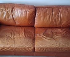 Leather couch / sofa