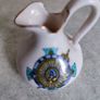 Vintage Small White Souvenir Milk Jug From Strokestown, . In Good Condition "porcelle W.r & S British Manufacture Image 6