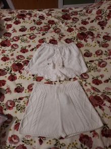 new cream shorts