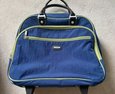 Stylish Rolling Tote Bag with Telescopic Handle & Wheeling