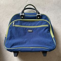 Stylish Rolling Tote Bag with Telescopic Handle & Wheeling