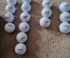 Golf Balls And Bag.