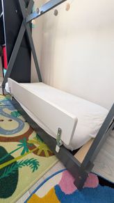 Montessori bed & mattress and IKEA bed rail