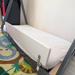 Montessori bed & mattress and IKEA bed rail