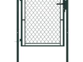 Garden Gate Steel 100x100 cm Green
