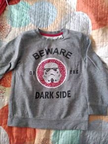 Starwars reverse sequins sweatshirt 4 to 6 years