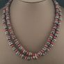 Antique Murano Style Aventurine & Chevron Glass Beads Necklace Image 8