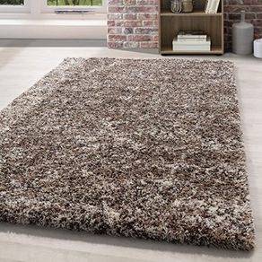 Shaggy High Pile Rug for Living Room with Full Look Multi-Coloured Mottled, 200 x 290 cm