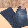 womens Levis 544 04 low waist flared bootcut blue denim jeans SIZE W 30 L 30 zip fly bell bottom A1 Image 2