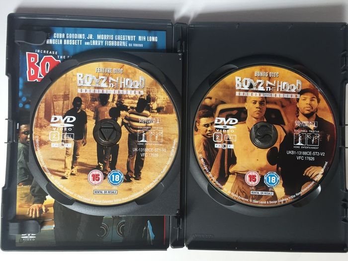 Boyz N The Hood [1991] Cuba Gooding JR, Ice Cube, Nia Long, Angela Basset & Larry Fishburne [Movie 2xDVD]