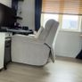 Beige Fabric Reclining Armchair - Excellent Condition Image 6