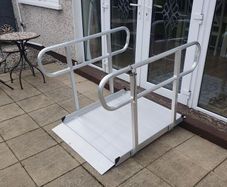 Wheelchair Ramp with Hand Rails