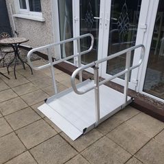 Wheelchair Ramp with Hand Rails