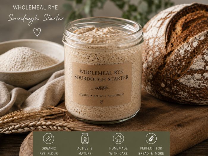 100 g of Organic Wholemeal Rye Sourdough starter