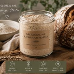 100 g of Organic Wholemeal Rye Sourdough starter