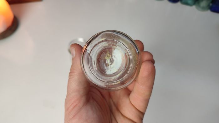 236 - Set of 3 1950s Vintage Clear Glass Embossed Letters Science Medicine Pills Chemicals Collectible Decorative Jars