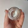 236 - Set of 3 1950s Vintage Clear Glass Embossed Letters Science Medicine Pills Chemicals Collectible Decorative Jars Image 3