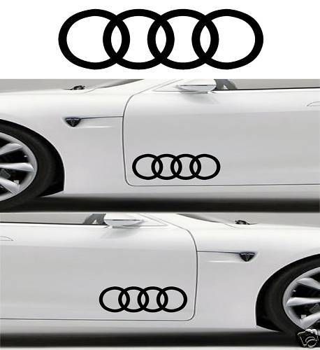 2 X Audi Car Side Stickers
