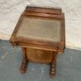 Victorian Burr Walnut Davenport Writing Desk. Image 2