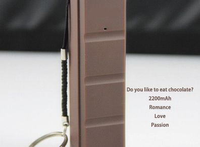 2600mah Chocolate Bar Power Bank For Iphones, Ipad, Ipod, Htc, Samsung And Other Digital & Mobile Devices