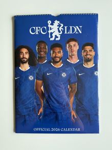 Official Chelsea Football Club 2026 A3 Wall Calendar (New & Sealed)