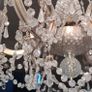 Vintage crystal 6 light chandelier Image 5