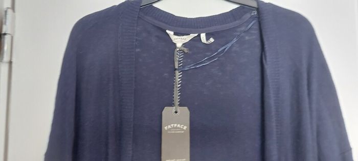 fat face navy blue cardigan bew size 18