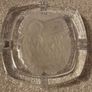 vintage Crystal D'Arques etched owl ashtray Image 2