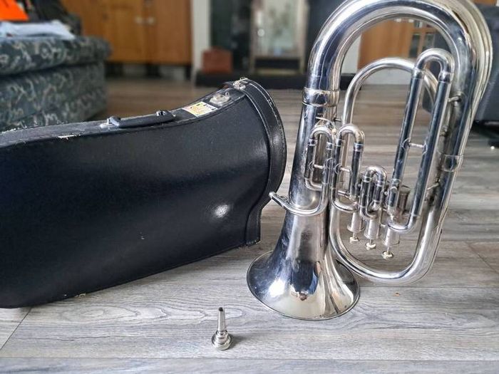 Vintage Premson Euphonium, Bangalore India, Case & Mouthpiece