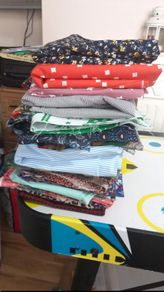 mostly cotton woven fabric bundle