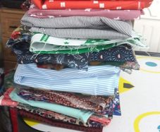 mostly cotton woven fabric bundle