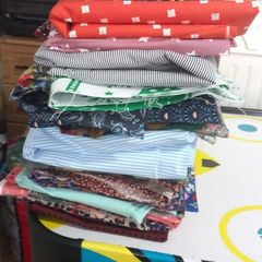 mostly cotton woven fabric bundle