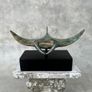 Manta Ray (33cm) - Patinated Bronze Image 2