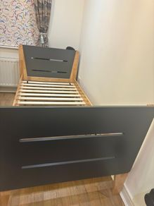 Part bunk bed without mattress- must go this week!