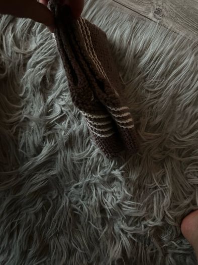 Handmade knitting slippers