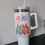 Labubu inspired Stanley style cups Image 2