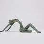 Minimalist Posing Lady - Patinated Bronze Image 7