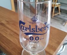 Carlsberg pint glass