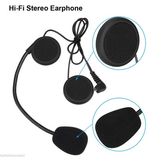 Motorcycle Helmet Bluetooth Intercom Headset Motorbike BT Speaker 3 riders 800M FM Radio Warranty