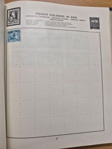 stamp album with stamps of the world