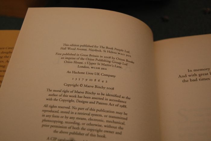 Maeve Binchy First Edition Hardbacks