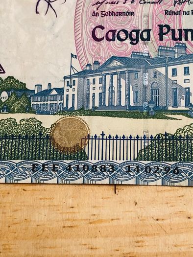 Irish C Series Douglas Hyde Replacement 50 Pound Banknote