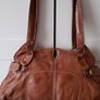 Leather tan handbag Image 6