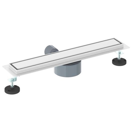 Shower Drain 2-in-1 with 360 Siphon silver 60 cm