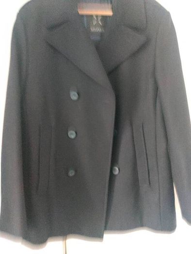 New STONES Men's Wool Pea Coat, Peacoat Size 40