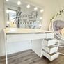 Glamour Vanity Table with Hollywood mirror LED Image 2
