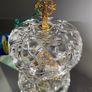 Vintage Killarney Crystal Glass Trinket Dish 24% Lead Crystal 24 Ct Gold Finishing Image 3