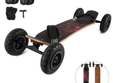 37 inch Mountain Board Mountainboarding Longboard Skateboard Skateboarding Kiteboarding 7.8 inch Wheels for Teens & Adults