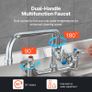Commercial Faucet with Sprayer Brass 63 cm Image 4