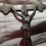militaria antique/ vintage pectoral crucifix, damaged Image 8